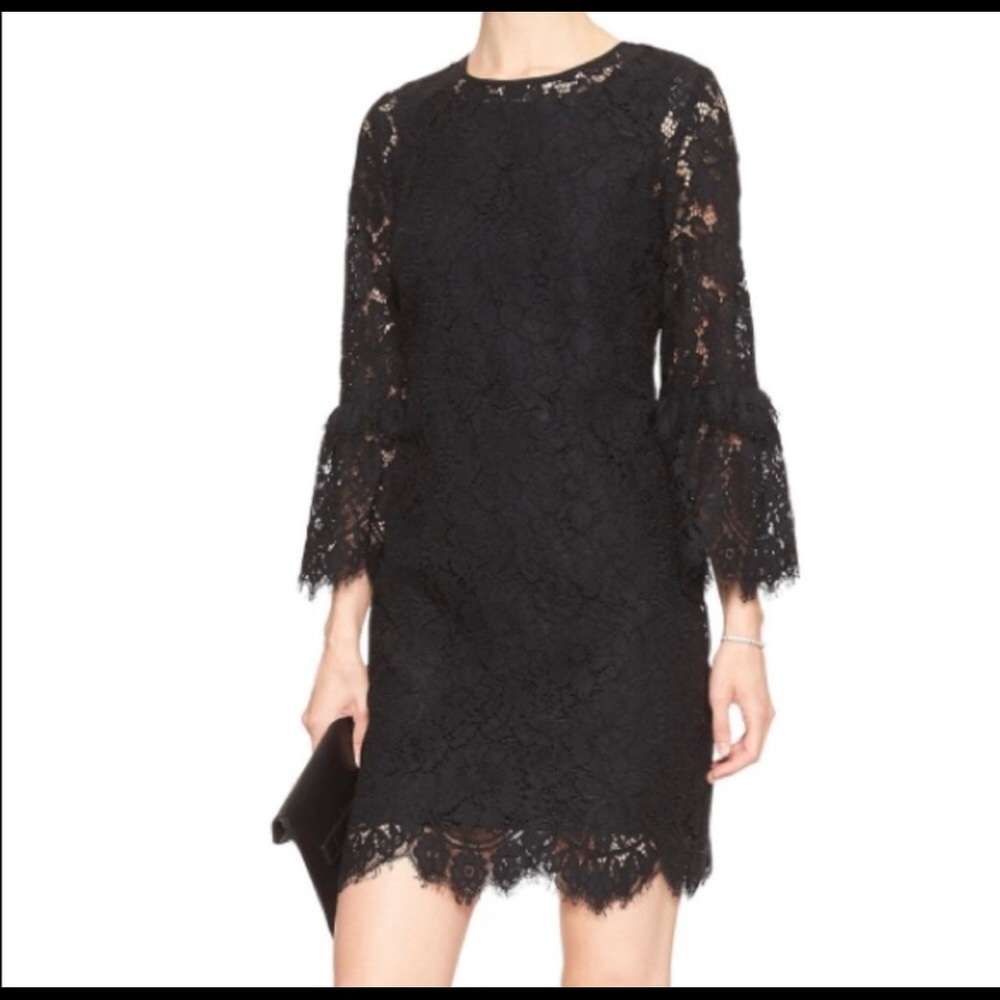 Banana Republic Black lace dress